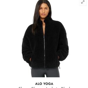ALO Yoga Women's Black Teddy Jacket